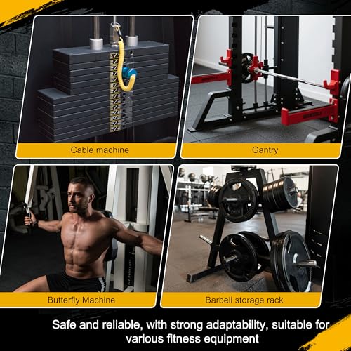 EVERYMATE Weight Stack Pin, Gym Pins for Weight Stack Machine, Weight Stack Extender Pin for Commercial Gym and Home Gym, Strength Training Equipment Attachments - color: ‎Dia:10mm Length:110mm（2 pack）