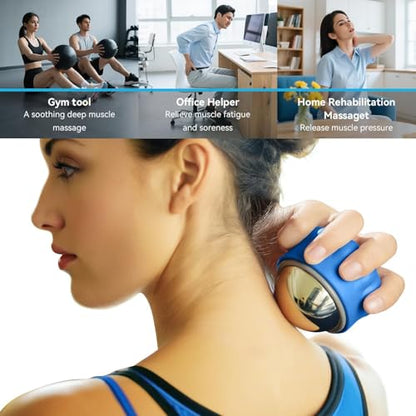 iECO Cold Massage Roller Ball - Ice Roller Ball for Muscles Deep Tissue, Cold & Heat Therapy, Plantar Fasciitis Roller