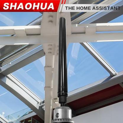 9/16"(14mm) Nut Driver 12" and 3/4"(19mm) 8" Deep Nut Runner Hollow Socket w/ 1/4" Hex Shank, 1/2" Drive Socket for Ceiling Long Threaded Rod Bolts/Ductwork, 2 Length for Overhead Fastening - size: D. 9/16(14mm) 12" and 3/4(19mm) 8"
