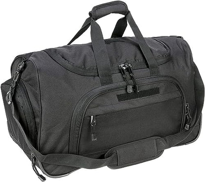 HYKING Gym Bag for Women & Men Tactical Duffle Military Weekender Work Out Lightweight Waterproof Sports Tote Shoe Pocket Black - color: Black