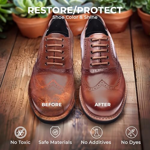 Stone and Clark Original Shoe Polish & Care Kit - Leather Shoe Shine Kit for Men & Women - style: Wooden Box