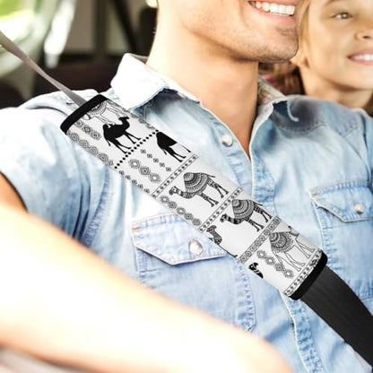2PCS Egyptian Camels Car Seat Belt Pad Universal Soft and Comfortable Harness Pads Strap for Kids, Car Seats Pushchair Strollers High Chair Pushchair - color: Pattern 268