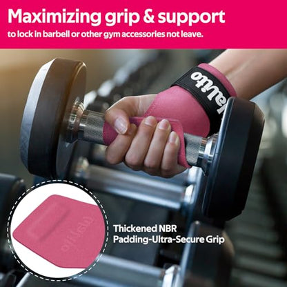 Weight Lifting Wrist Strap，Double Layer Leather Wrist Wraps with Neoprene Padding for Weightlifting & Deadlifts – Adjustable Gym Straps for Men & Women - color: Brown
