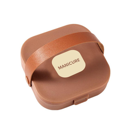 8-in-1 Manicure Pedicure Set,Professional Nail Clipper Kit with Upgraded Splash-Proof Nail Cutters,Stainless Steel Nail Care Tools with Brown Portable Travel Case for Men & Women(Brown)