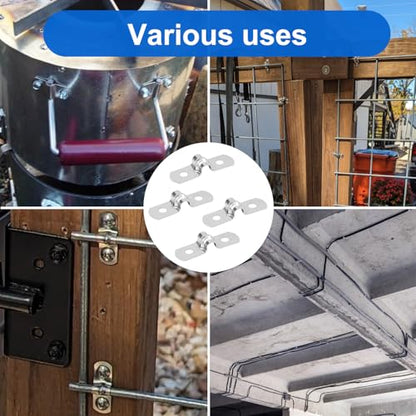 500 PCS 3/16 Inch Stainless Steel Rigid Pipe Strap, M5 Conduit Clamps, U Bracket Mounting Clamps with Two Hole, U Tube Pipe Clamp for Chemical Industry, Commercial - size: 500 PCS 3/16 Inch