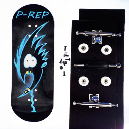 P-REP V2 Pro Performance Complete Wooden Fingerboard kit with Urethane Wheels and Bushings 34mm - Fred - color: Fred