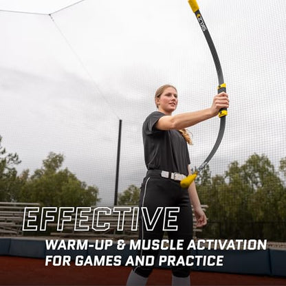 SKLZ Shoulder Bow Dynamic Resistance Training Tool with Fiberglass Blades for Shoulder Stability and Strength – Ergonomic Handle, Portable 3-Piece Design for Easy Transport – Includes Training Guide