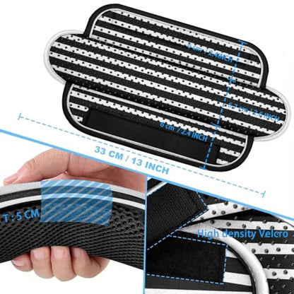 ZINZ 2-Pack Universal Shoulder Pad with Ultra thick Cushion for Bag Luggage Bag Crossbody, Plus Long & Anti-Slip & Breathable,Black White-2Pack - color: Black White-2pack