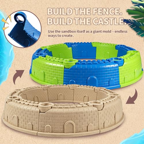 LUCKFUTURE 25 PCS Toddler Beach Toys Set, Sandbox Gift for Kids | Sand Playset with Bucket Shovels Molds & Funnel, Summer Outdoor Fun for Boys Girls 18+ Months