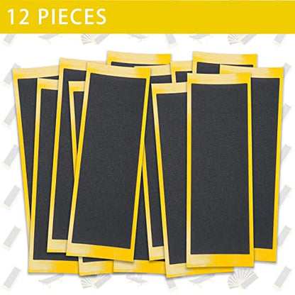 Birllaid Fingerboard Foam Grip Tape,12 Pcs Fingerboard Grip Tape,38mmX110mm 12