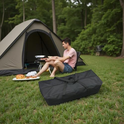Heavy Duty Canopy & Roof Tent Storage Bag - XL Water-Resistant Organizer for Camping Cot, Hammock Cover, Grill Tools,Fishing Rods & Keyboard Stand with MOLLE Straps (29''(L)x5.9''(W)x5.9''(H)) - size: 29''(L)x5.9''(W)x5.9''(H)