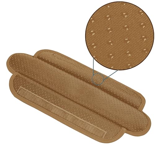 Ultra Thick & Breathable Universal Shoulder Pad Cushion for Bag - Long & Comfort - color: Khaki