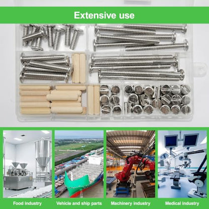 25 Set Crib Screws Set,Bed Frame Bolts, Nuts and Wooden Dowel Pins Kit,Hex Socket Cap Furniture Screws&Barrel Nuts for Beds Furniture Headboards Crib Hardware Replacement Kit, M6x20/40/60/80mm Wrench - size: Silver-M6x20/40/60/80mm-25 Sets
