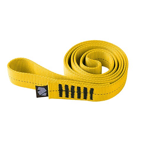Notch 1” Heavy-Duty Stitched Nylon Circular Loop Runner for Medium Duty Choker Straps, Line Redirections and Miniature False Crotch Support, Tensile Strength: 6,519 lbs. (29kN) - color: Yellow, size: 30" Yellow