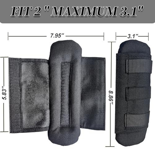 2 Pack Tactical Shoulder Strap Pads Vest Shoulder Strap Pads Backpack Strap Pads Fit 3'' Sling Bags Shoulder Straps