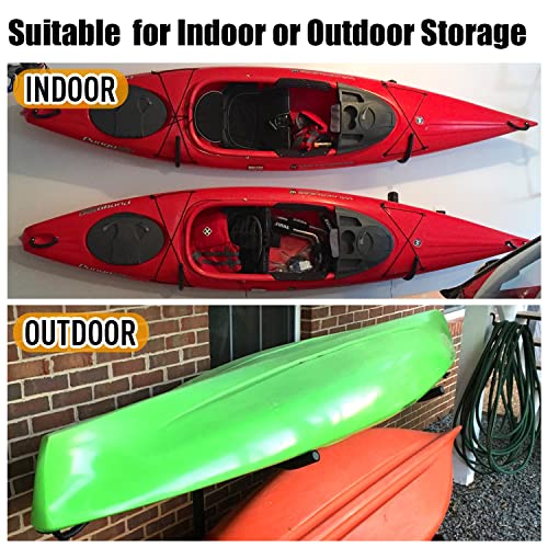 UNITEDPOWER Kayak Storage Racks, Garage Hangers, Wall Hooks for Canoe, Ladder, Bicycle, Folding Chairs, Surfboard, Snowboard, Hose and Tools, Indoor, Outdoor - style: 4-Kayak Hook