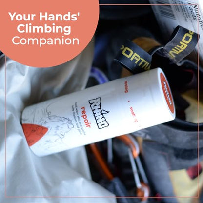 Rhino Skin Solutions Repair Cream Made for Your Adventure, Hand Repair Cream for Dry Cracked Hands, Non Greasy Hand Lotion with Honey and Tea Tree for Athletes and Workers, Made in USA (8 oz) - size: 8 Ounce (Pack of 1)