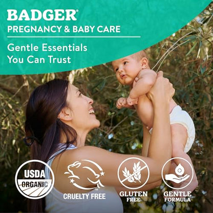 Badger - Baby Balm, Chamomile & Calendula, Certified Organic Baby Balm, Cradle Cap Balm for Babies, Baby Rash Balm, Baby Skin Care, 2 oz (2 Pack) - size: 2 Ounce (Pack of 2)
