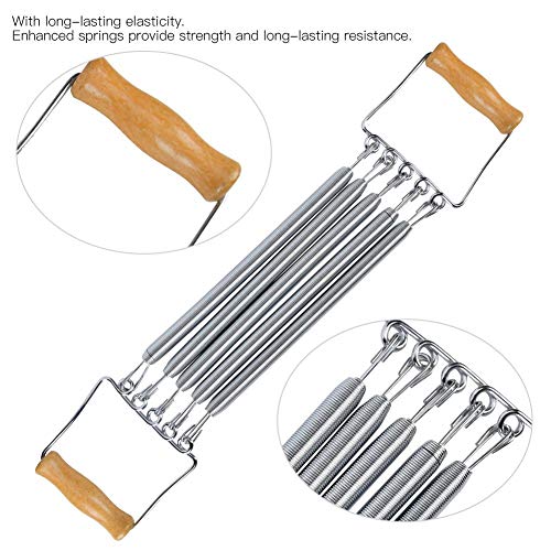 Chest Expander, Removable Spring Resistance Bands, Home Gym Equipment for Muscle Building Strength Training Stretching Routines