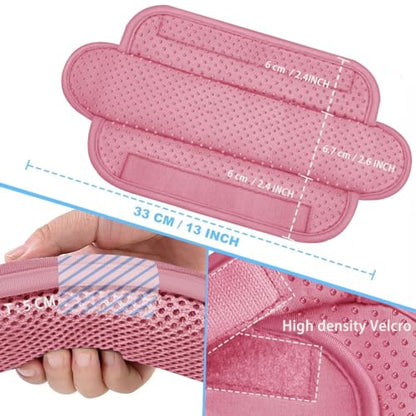 ZINZ 2-Pack Universal Shoulder Pad with Ultra thick Cushion for Bag Luggage Bag Crossbody, Plus Long & Anti-Slip & Breathable,Pink-2Pack - color: Pink-2pack