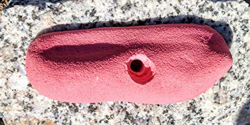 Large Pinch Polyurethane Bolt-On Rock Climbing Wall Hand Hold - color: red