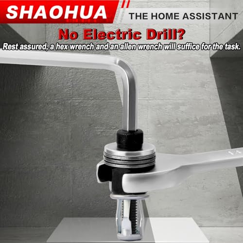 1/4-20 Jack Nuts Petal Nuts Expansion Screws with Installation Tool, Anchor Fasteners for Hollow Wall, Metal Sheet, Drywall, Aluminum Panel, Plastic, Polywood, Pressboard, Furniture, Cars - size: B. 1/4-20