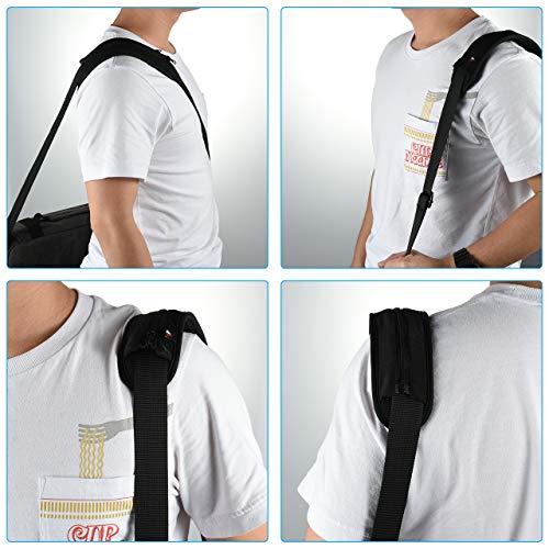 Replacement Shoulder Pad for Bags, Laptop Case with Zipper Closure Laptop Shoulder Bag Strap Pad -Large - color: Large