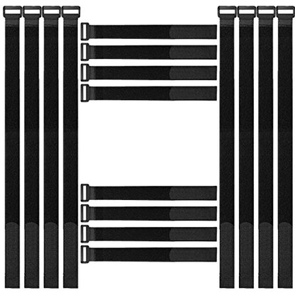 16 Pack (36-18) inch Adjustable Hook and Loop Straps - Heavy Duty Velcro Securing Cinch Straps for Gear, Lashing Bike Rack,Luggage & Outdoor Use - color: 16pack（18+36）inch