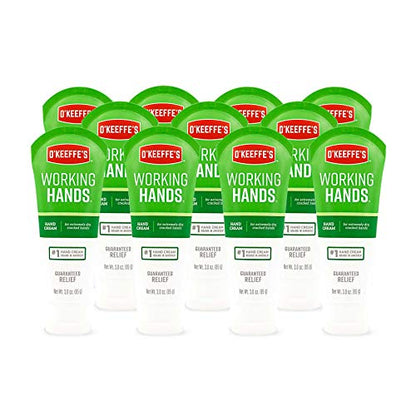 O'Keeffe's K0290004-11 Working Hands Hand Cream Tube (11 Pack), 3 oz - size: 3 Ounce (Pack of 11)