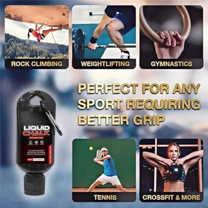 Liquid Chalk 50ml Gymnastics Grip Support | Anti-Slip Workout Chalk for Men Powerlifters Weightlifters Athletes Gymnasts Trainers Competitors Gym Studio Bouldering