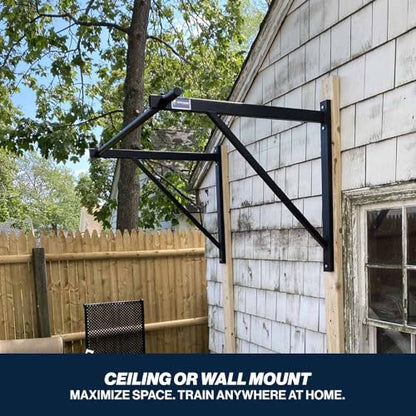 Titan Fitness Ceiling & Wall-Mount Pull-Up Bar, 52" Long x 32mm Smooth Grip, 500 LB Capacity, Home & Garage Gym Chin-Up & Upper Body Training Station