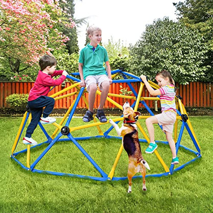 Climbing Dome Jungle Gym 6ft Outdoor Playset Kids Playground Equipment - color: Black Climbing Grips