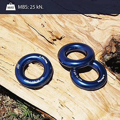 Fusion Climb Aluminum O-Ring Small 2" - style: 2" 10pack Blue