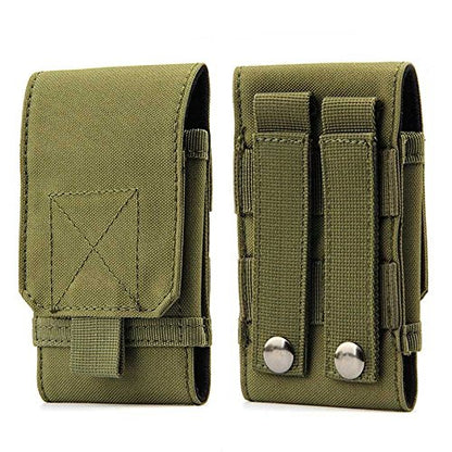 Tactical MOLLE Smartphone Holster, Universal Army Mobile Phone Belt Pouch EDC Security Pack Carry Accessory Kit Blowout Pouch Belt Loops Waist Bag Case for iPhone SE 5S Samsung Galaxy S4 Mini - color: #C (Small)