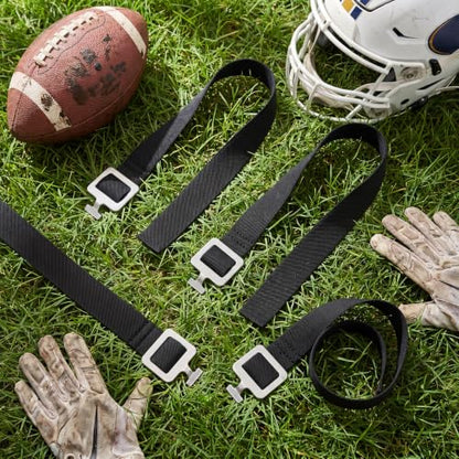 6 Pcs Football Shoulder Pad Straps with T Hook Replacement Elastic Shoulder Belt Straps for Youth Adult Football Pads