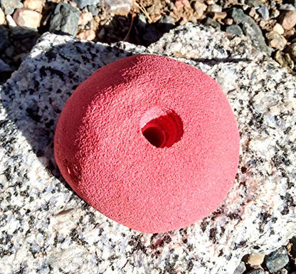 Large Sloper Polyurethane Bolt-On Rock Climbing Wall Hand Hold - color: red