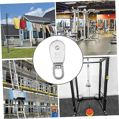 Single Pulley Practical Bearing Steel Lift Wheel Stainless Steel Fitness Accessory Vibration Reduction