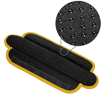 Ultra Thick & Breathable Universal Shoulder Pad Cushion for Bag - Long & Comfort - color: Black&yellow
