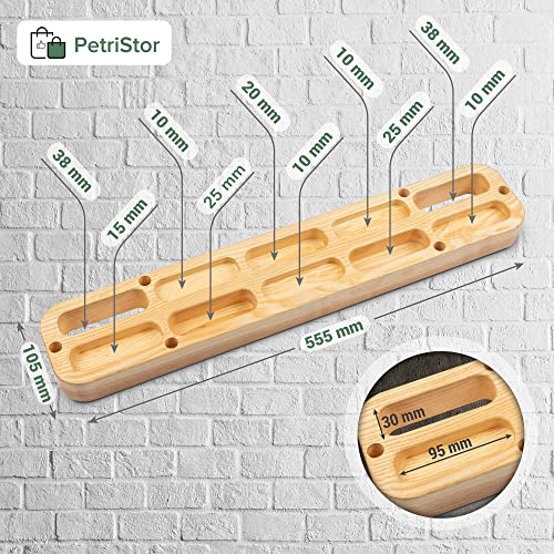 Wooden Portable Hangboard - Hangboard Rock Climbing - Hangboard Doorway Mount - Hand Strengthener Equipment for Training Finger - Hang Board for Climbing