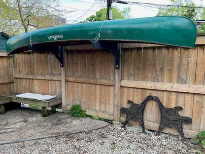 ReRackiT - Outdoor or Indoor Wall Mounted Kayak Rack, SUP Rack, Canoe Rack - Stackable - size: 1 Rack (For Canoes)