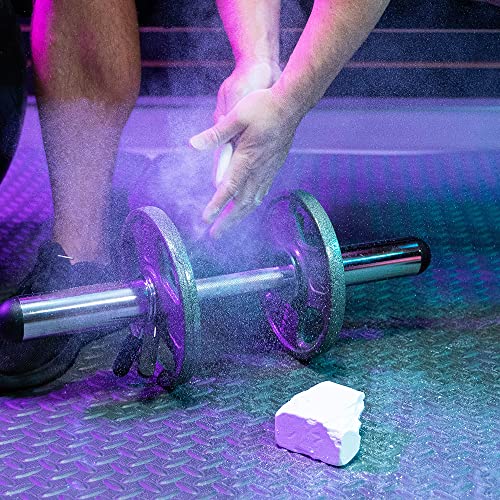 Cannon Sports Gym Chalk Blocks – 1 Pound Magnesium Carbonate 8 x 2oz Individually Wrapped Blocks – Professional Non-Slip, Sweatproof Grip for Weightlifting, Gymnastics, Rock Climbing and More