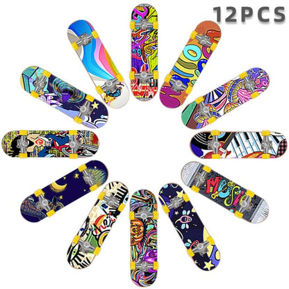 Generic Fingerboard Skateboard Set with Fun Random Patterns, 5 Pack, Children's Gift, Skateboard Prop