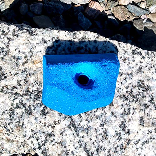 Single Handed Jug Polyurethane Bolt-On Rock Climbing Wall Hand Hold - color: Blue