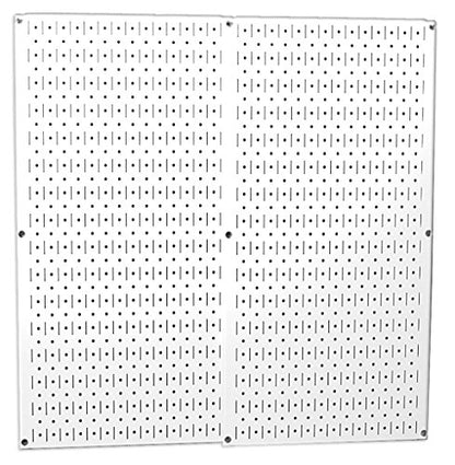 Wall Control 30-P-3232W White Metal Pegboard Pack - color: White