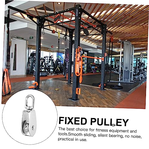 Single Pulley Practical Bearing Steel Lift Wheel Stainless Steel Fitness Accessory Vibration Reduction