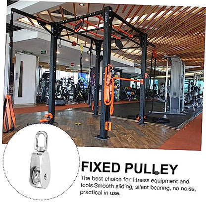 Single Pulley Practical Bearing Steel Lift Wheel Stainless Steel Fitness Accessory Vibration Reduction