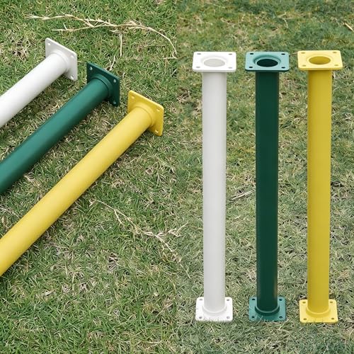 6 Pcs White Outdoor Monkey Bars Ladder Rungs Playground Accessories | Heavy Duty Solid Constructed, Non-Slip Matte Powder Coated Weather Resistant, Hardware Include, Playset Swing Set Jungle Gym - color: White