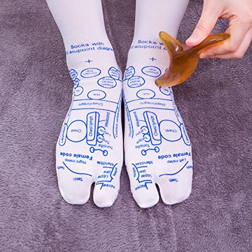 Broman Reflexology Tool - Trigger Point Massage Tool, Perfect for Full Body Massage, Ideal as Foot Massager and Hand Massager, Small Yet Mighty, Amber-Color - color: Ambercolor