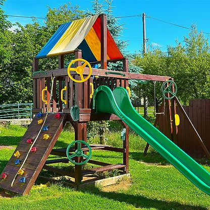 6 Pack Plastic Swingset Ship Wheel Playground Steering Wheel Steering Wheel Toys for Kids Boys Girls Playhouse Treehouse Playground - color: Color Set 3