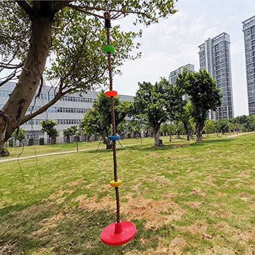 Tree Climbing Rope and Kids Disc Swing Seat Set Outdoor Backyard Playground Accessories